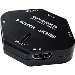 Foto van Speaka professional rf-hds 100 3 poorten hdmi-switch 3d-weergave mogelijk, individueel schakelbaar 4096 x 2160 pixel