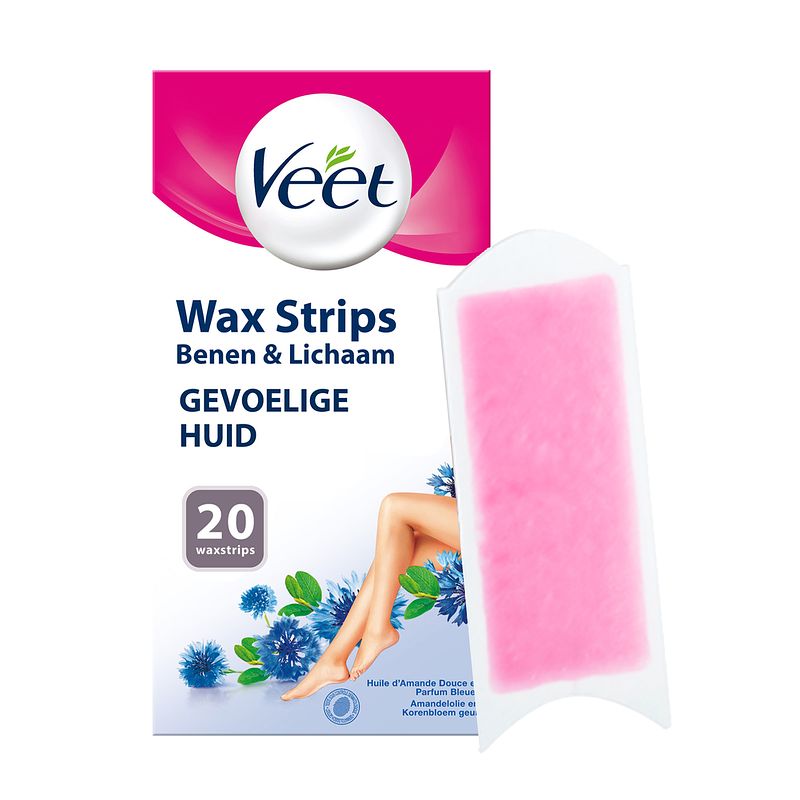 Foto van Veet waxstrips easy-gelwax normale huid