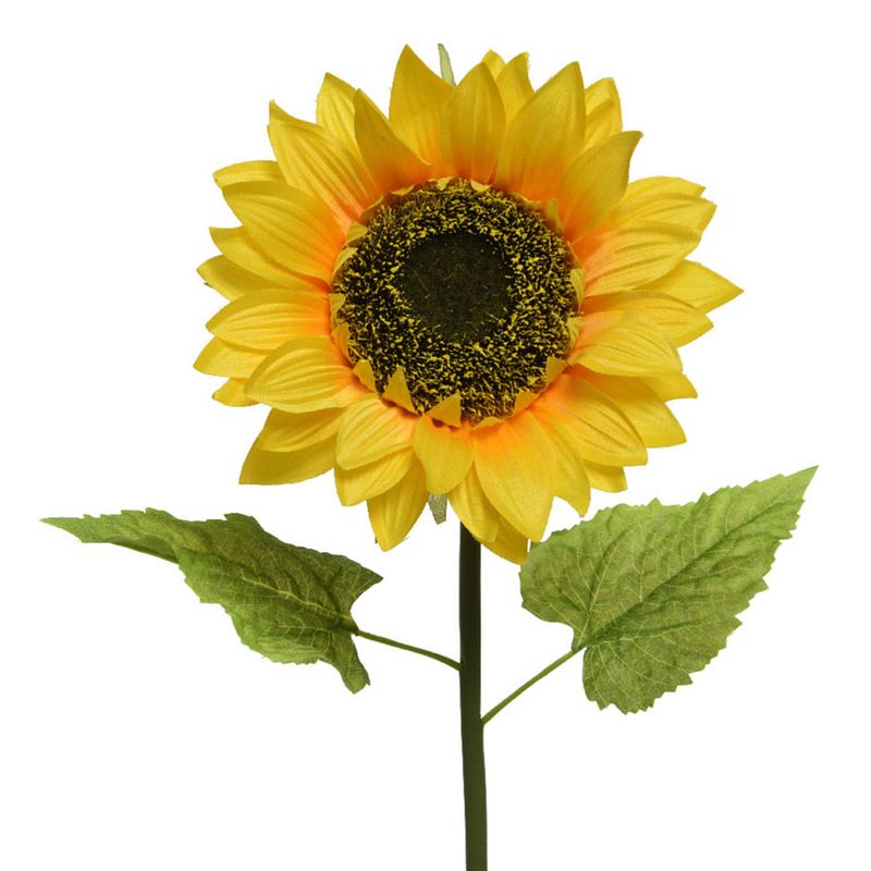 Foto van Gele zonnebloemen kunstbloemen/kunsttakken 76 cm - kunstbloemen