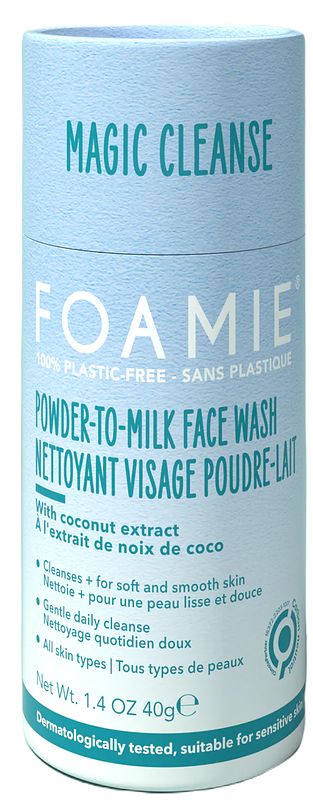 Foto van Foamie powder to milk face wash magic cleanse?