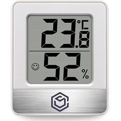 Foto van Ease electronicz hygrometer wit - luchtvochtigheidsmeter - digitaal weerstation - vochtigheidsmeter - binnengebruik