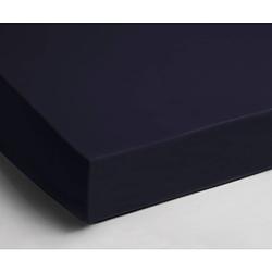 Foto van Zavelo hoeslaken velours navy - fluweel zacht - 30 cm hoekhoogte - rondom elastiek - velvet -1-persoons (80/90x200/22...