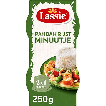 Foto van Lassie pandan rijst minuutje 2x125g bij jumbo