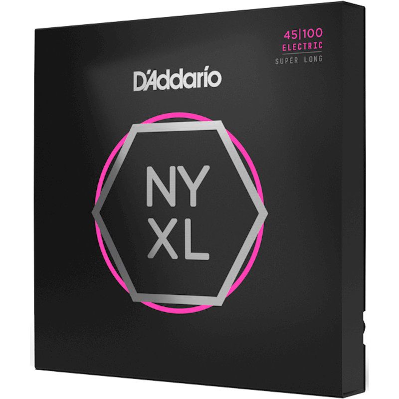 Foto van D'saddario nyxl45100sl nickel wound regular light 45-100 snaren voor elektrische bas