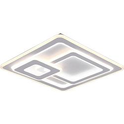 Foto van Led plafondlamp - plafondverlichting - trion mirna - 76w - aanpasbare kleur - afstandsbediening - dimbaar - vierkant -