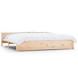 Foto van Vidaxl bedframe massief hout 180x200 cm 6ft super king