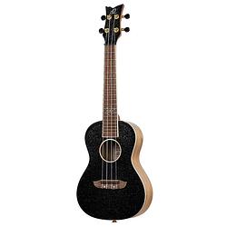 Foto van Ortega ruel-mbk element series concert size ukulele metallic black concert ukelele met gigbag