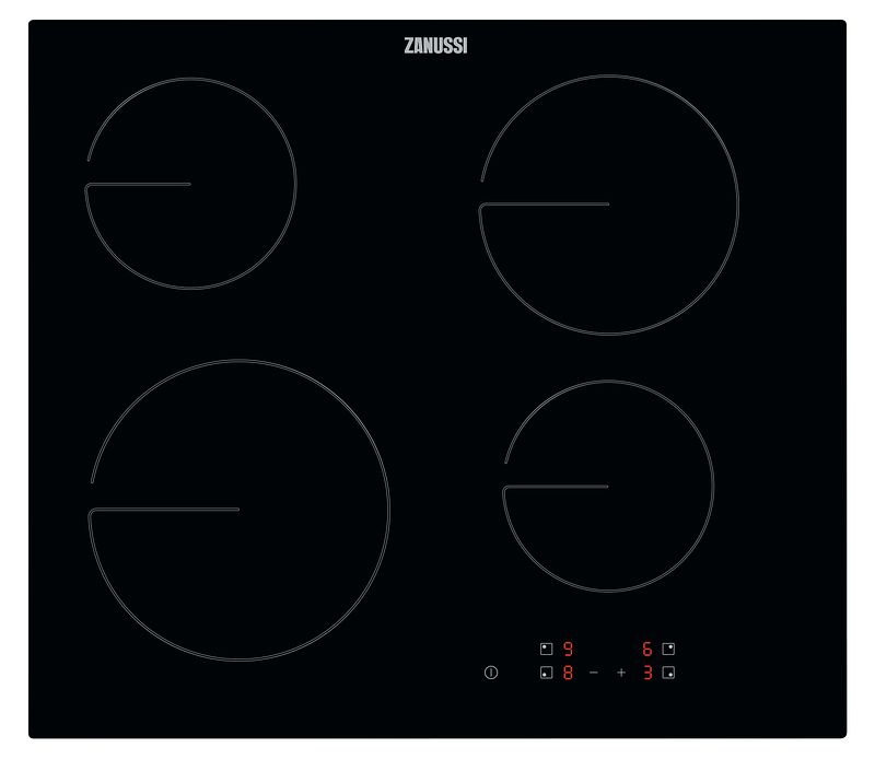Foto van Zanussi keramische kookplaat (inbouw) zhrn641k