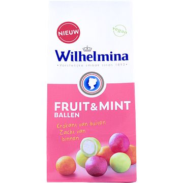 Foto van Wilhelmina chewy fruitmint 200g bij jumbo