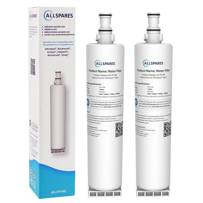 Foto van 2x whirlpool waterfilter sbs002 / sbs200 van allspares