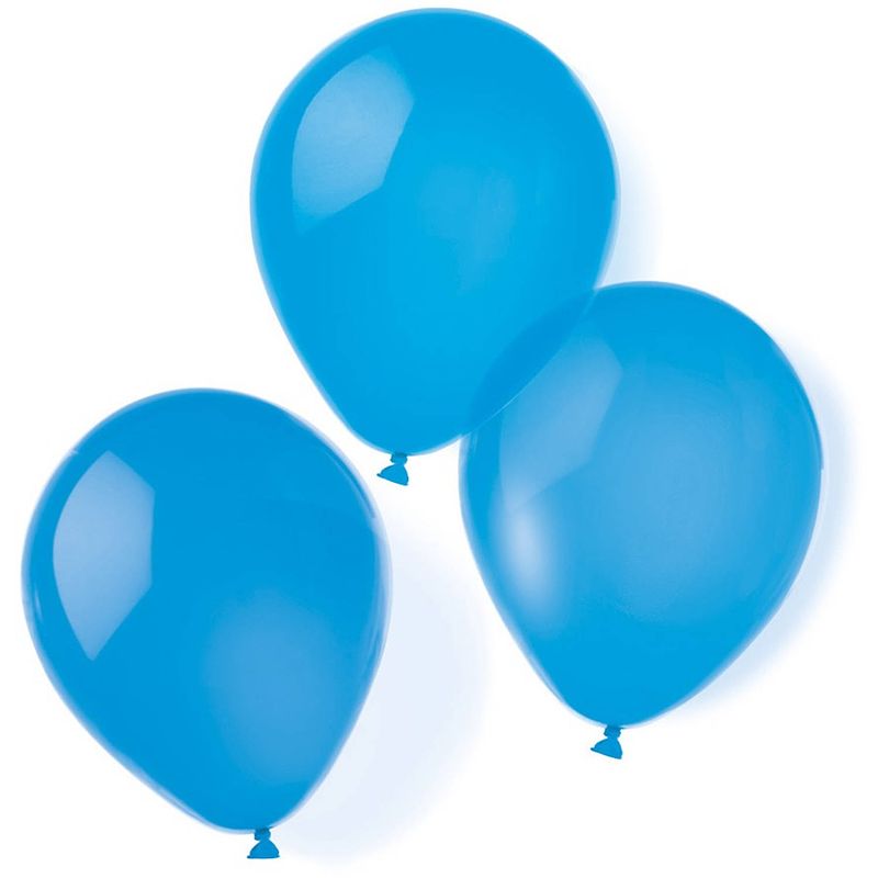 Foto van Amscan ballonnen 20,3 cm latex blauw 10 stuks