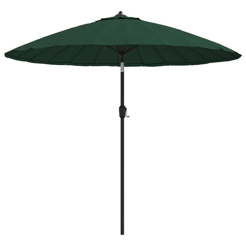 Foto van Vidaxl parasol met aluminium paal 270 cm groen