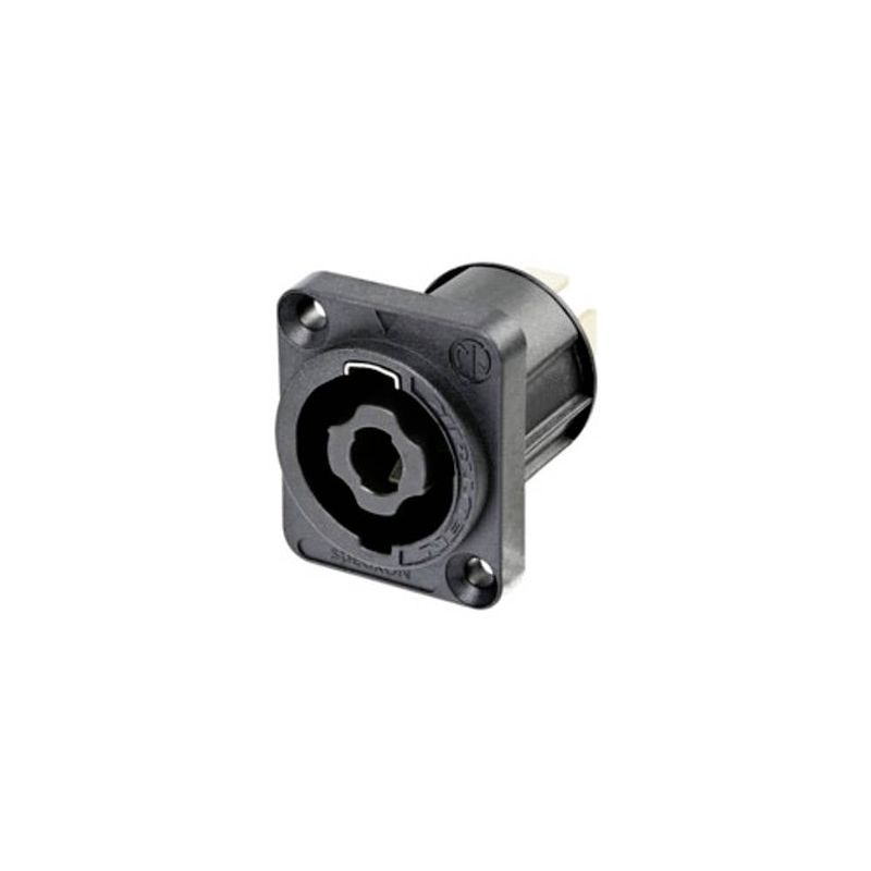 Foto van Neutrik nl4mpxx-uc luidsprekerconnector flensbus, contacten recht aantal polen: 4 zwart 1 stuk(s)