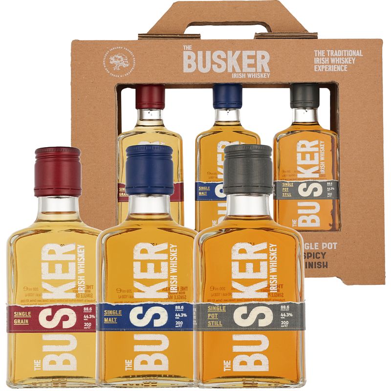 Foto van The busker triopack (3x20cl) whisky