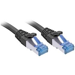 Foto van Lindy 47418 rj45 netwerkkabel, patchkabel cat 6a s/ftp 10 m zwart 1 stuk(s)