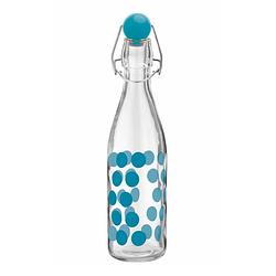 Foto van Zak!designs dotdot fles - 1 l - aqua blauw