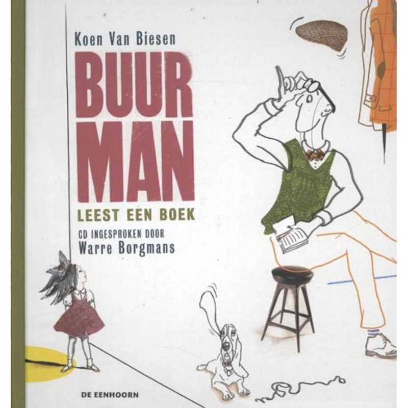 Foto van Buurman leest een boek