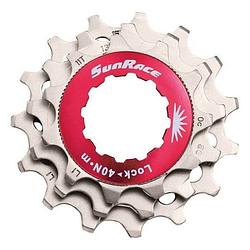 Foto van Sunrace sluitring met kransjes 12v 11/13/15t zilver