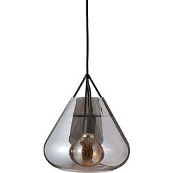 Foto van Dyberg larsen hanglamp volta smoked 26 cm e27 glas 60w grijs