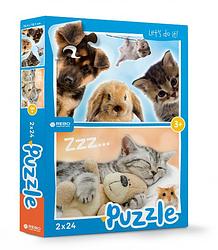 Foto van Rebo productions legpuzzel babydieren junior 24/24 stukjes