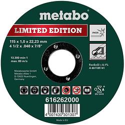 Foto van Metabo 616262000 doorslijpschijf recht 22.23 mm 100 stuk(s)