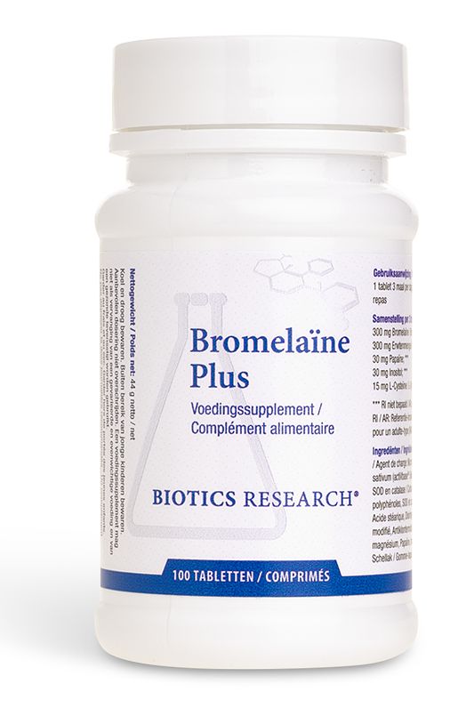 Foto van Biotics bromelaine plus tabletten