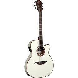 Foto van Lag guitars tramontane 118 t118asce-ivo ivory thinline elektrische-akoestische westerngitaar