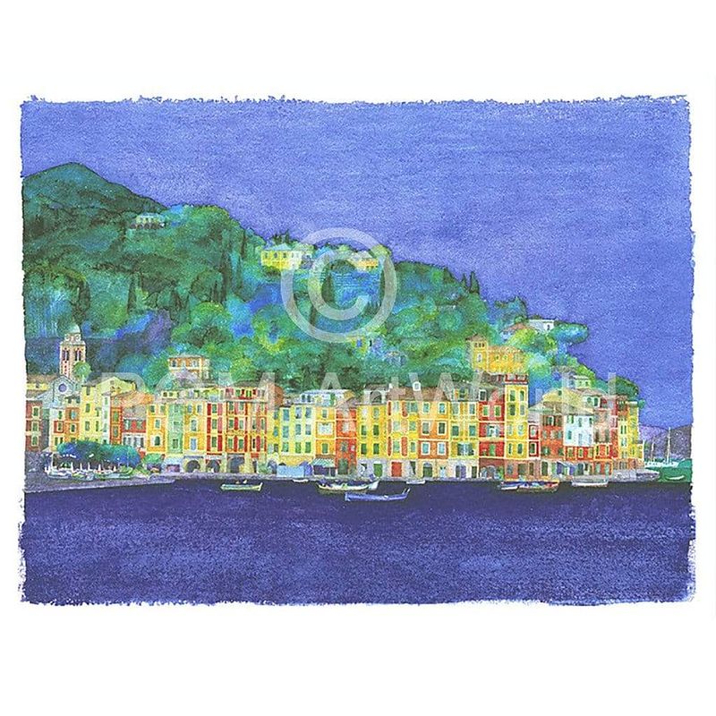 Foto van Ralf westphal - portofino / ligurien kunstdruk 90x70cm