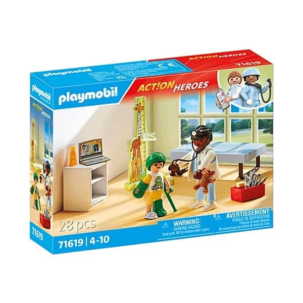 Foto van Playmobil 71619 kinderarts met teddybeer