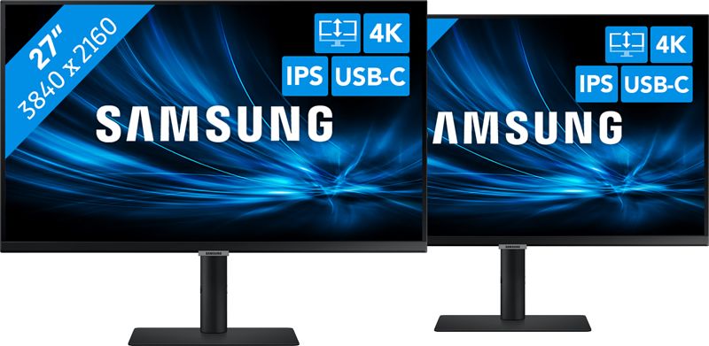 Foto van 2x samsung ls27a800ujpxen