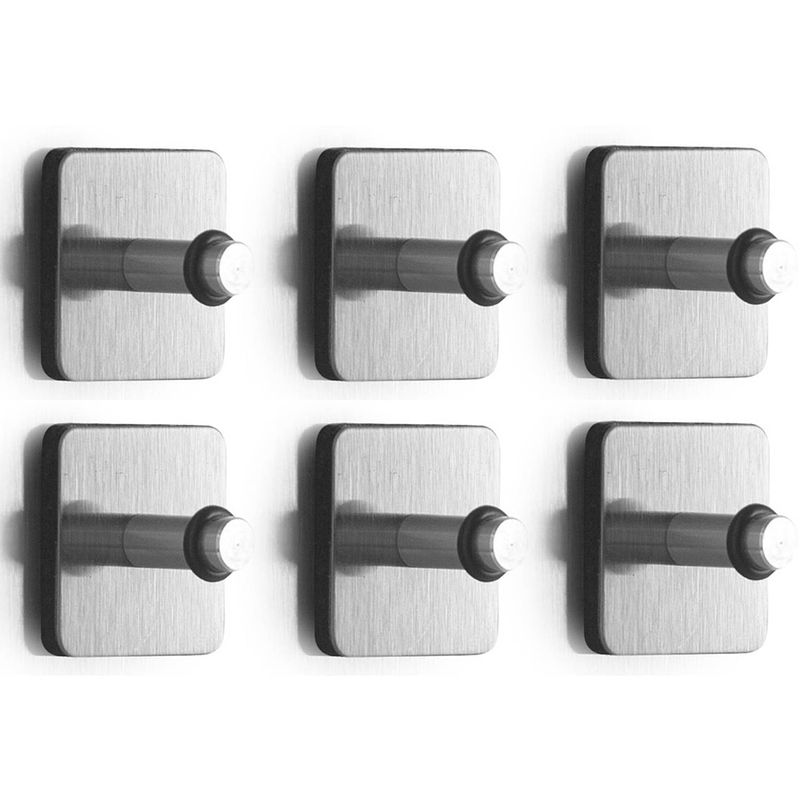Foto van Whiteboard/koelkast magneten met haakjes - 6x - vierkant - magneten