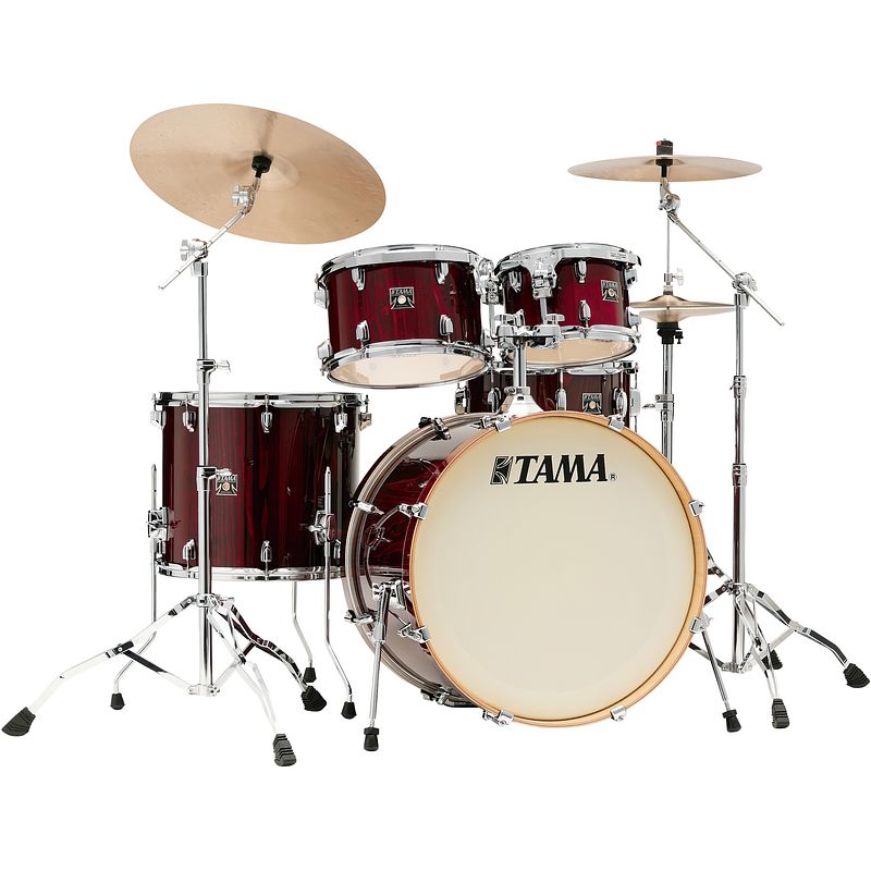 Foto van Tama cl52kr+h-pggp superstar classic gloss garnet lacebark pine 5d. drumstel incl. hardware