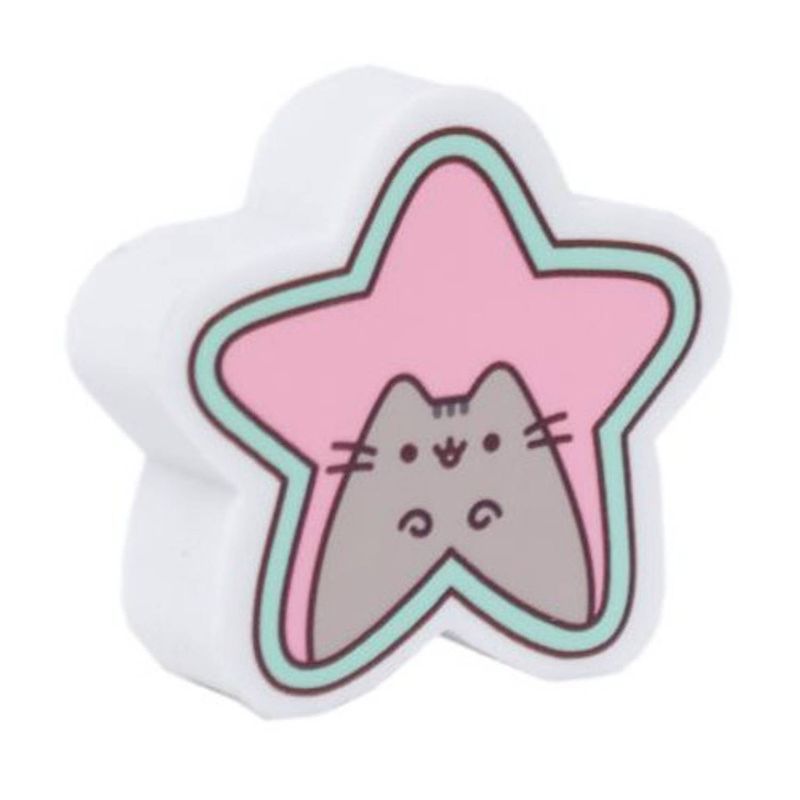 Foto van Pusheen gum star junior rubber wit/roze