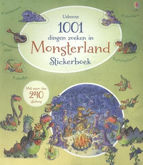 Foto van 1001 dingen zoeken in monsterland - stickerboek - paperback (9781409593911)