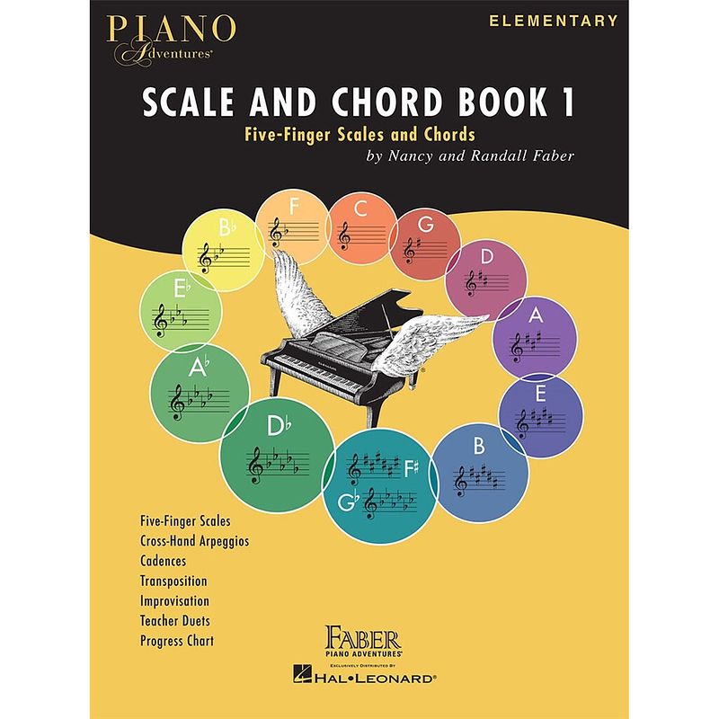 Foto van Hal leonard piano adventures scale and chord book 1 five-finger scales and chords