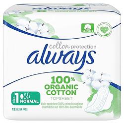 Foto van Always cotton protection ultra normal maandverband