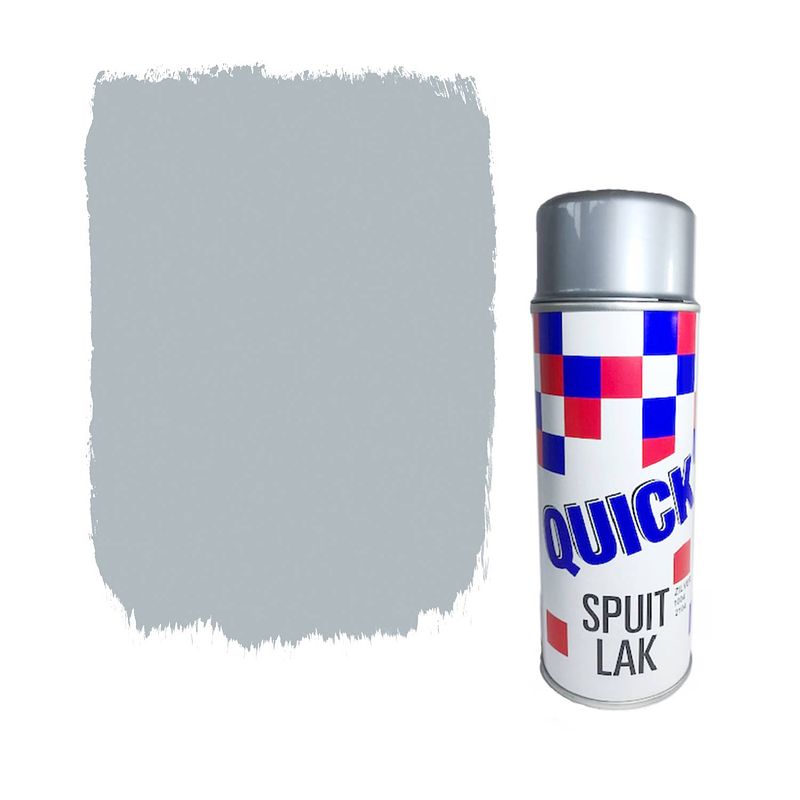 Foto van Spuitverf spuitlak spuitbus grijs vernis sneldrogend transparant binnen & buiten 400ml