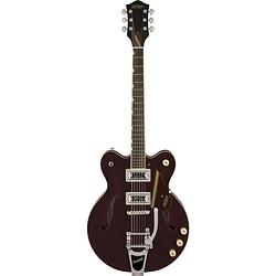 Foto van Gretsch g2604t streamliner rally ii center block bigsby il two-tone oxblood walnut stain limited edition