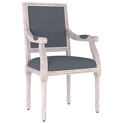 Foto van Vidaxl fauteuil 54x59x99 cm fluweel donkergrijs