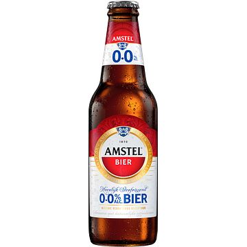 Foto van Amstel pilsener 0.0 bier fles 300ml bij jumbo