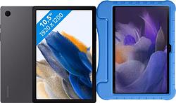 Foto van Samsung galaxy tab a8 64gb wifi grijs + just in case kids cover blauw