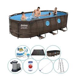 Foto van Bestway power steel swim vista ovaal 549x274x122 cm - zwembad inclusief accessoires