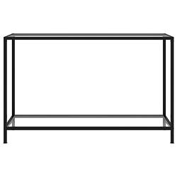 Foto van The living store wandtafel x - transparant/zwart - 120 x 35 x 75 cm - gehard glas/staal