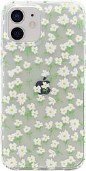 Foto van Bluebuilt white blossom soft case apple iphone 12/12 pro back cover transparant