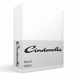 Foto van Cinderella flanel laken - 100% geruwde flanel-katoen - lits-jumeaux (240x260 cm) - wit