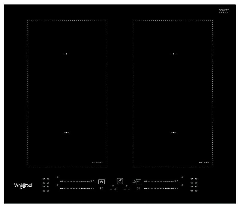 Foto van Whirlpool wl s3160 bf inductie inbouwkookplaat zwart