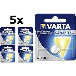 Foto van 5 stuks - varta v390 80mah 1.55v knoopcel batterij