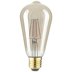 Foto van Lightme lm85058 led-lamp e27 ballon 4.5 w barnsteen (ø x l) 64 mm x 140 mm 1 stuk(s)