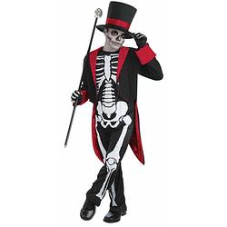 Foto van Halloween mr. bone jangles kostuum voor kinderen 140 - 8-10 jr - carnavalskostuums