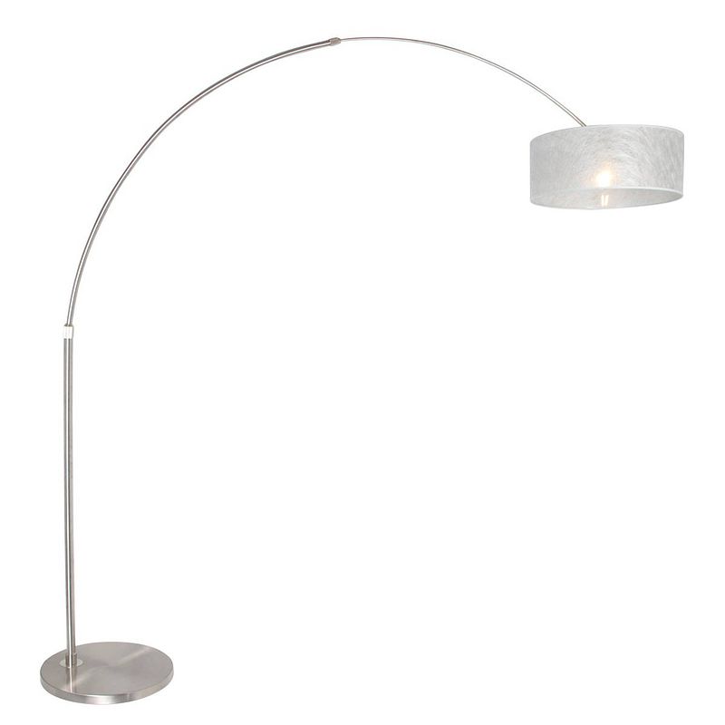 Foto van Steinhauer vloerlamp sparkled light 9680 staal kap sizoflor zilver